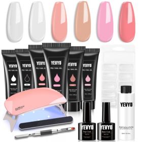 Poly Gel Gel Kit, Equipped With UV Light, Suitable For All Things