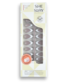 SheSlay TickFit Tips | 140pcs Multi-Color French Press-On Nails ��������� Clear, Nude, Pink (Nail shape: Almond, Color: Mocha)
