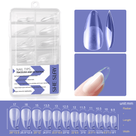SheSlay 120 Gel X Nail Tips ��������� Soft Gel Extensions for DIY Salon Nails | Medium to Short Length (Nail shape: Almond)